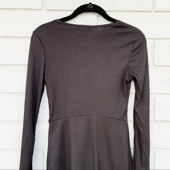 NWT Boohoo Long Sleeve Little Black Mini Dress - Picture 8 of 11